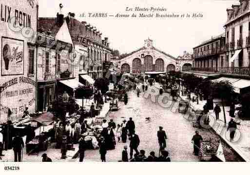 Ville de TARBES, carte postale ancienne