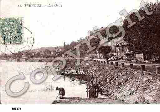 Ville de TREVOUX, carte postale ancienne