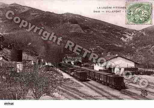 Ville de VILLEFORT, carte postale ancienne