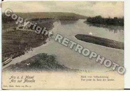 Ville de ARSSURMOSELLE, carte postale ancienne