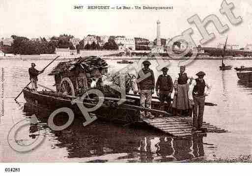 Ville de BENODET, carte postale ancienne