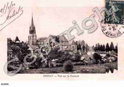 Ville de BERNAY, carte postale ancienne