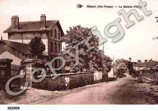 Ville de BLOND, carte postale ancienne