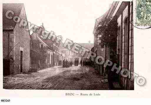 Ville de BROC, carte postale ancienne