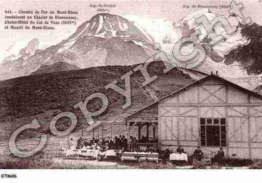 Ville de CHAMONIXMONTBLANC, carte postale ancienne