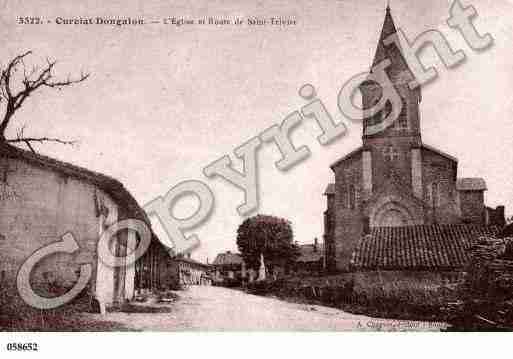 Ville de CURCIATDONGALON, carte postale ancienne