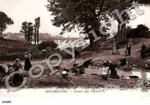 Ville de DOUARNENEZ, carte postale ancienne