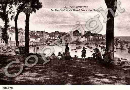 Ville de DOUARNENEZ, carte postale ancienne