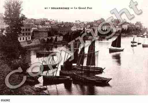 Ville de DOUARNENEZ, carte postale ancienne