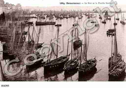 Ville de DOUARNENEZ, carte postale ancienne