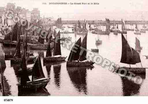 Ville de DOUARNENEZ, carte postale ancienne