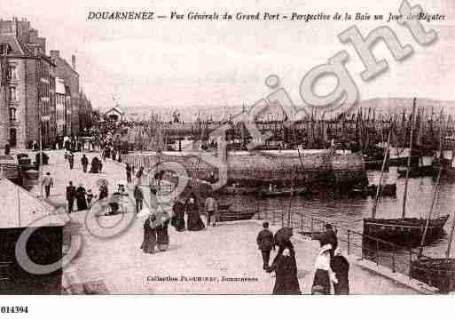 Ville de DOUARNENEZ, carte postale ancienne