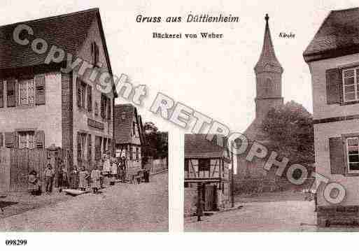 Ville de DUTTLENHEIM, carte postale ancienne