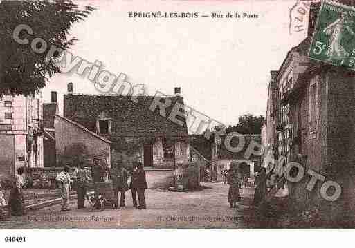 Ville de EPEIGNELESBOIS, carte postale ancienne