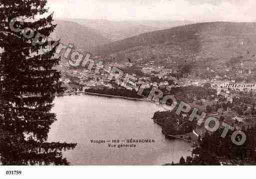 Ville de GERARDMER, carte postale ancienne