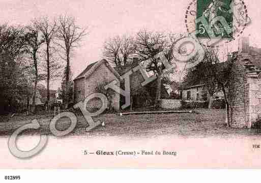 Ville de GIOUX, carte postale ancienne