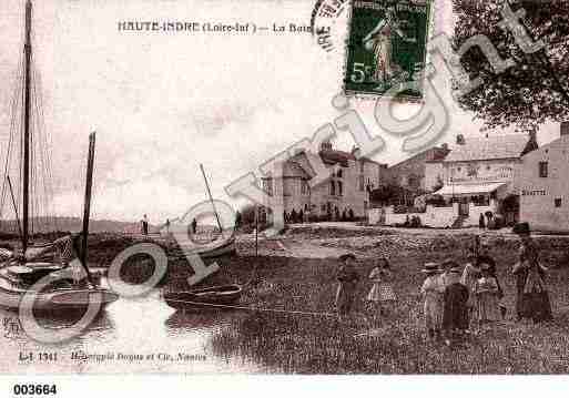 Ville de INDRE, carte postale ancienne