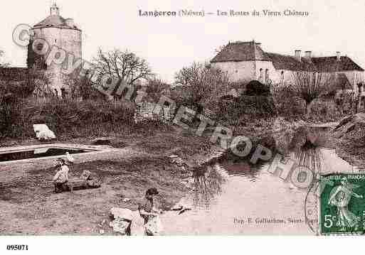 Ville de LANGERON, carte postale ancienne