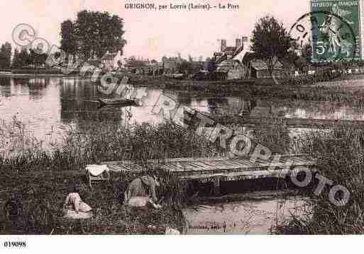 Ville de LORRIS, carte postale ancienne