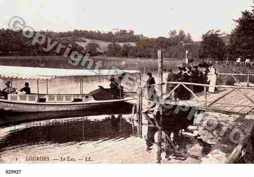 Ville de LOURDES, carte postale ancienne