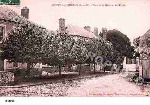 Ville de MAGNYLESHAMEAUX, carte postale ancienne