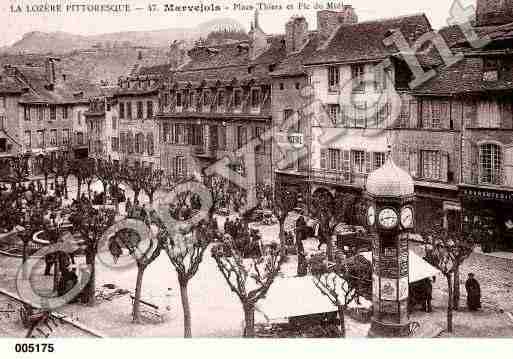 Ville de MARVEJOLS, carte postale ancienne