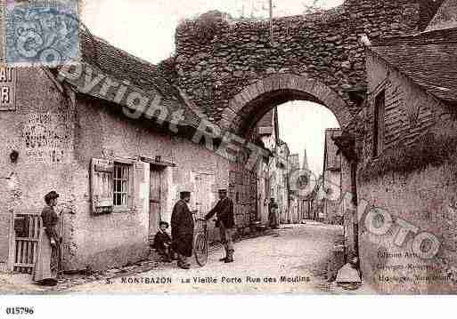 Ville de MONTBAZON, carte postale ancienne