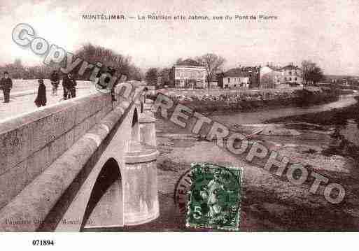 Ville de MONTELIMAR, carte postale ancienne