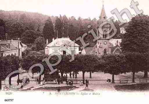 Ville de MONTLIGNON, carte postale ancienne