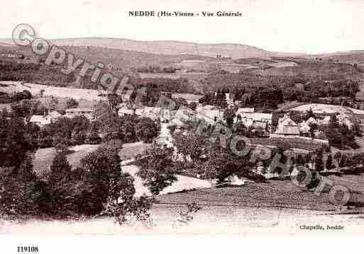 Ville de NEDDE, carte postale ancienne