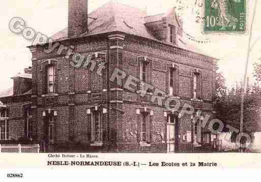 Ville de NESLENORMANDEUSE, carte postale ancienne