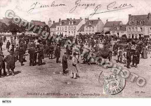 Ville de NOGENTLEROTROU, carte postale ancienne