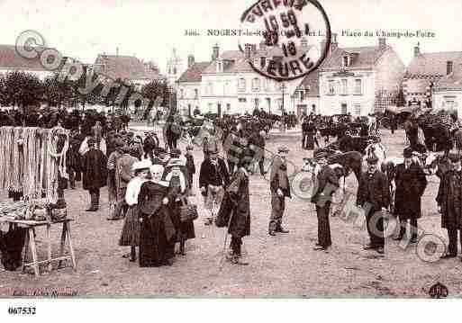 Ville de NOGENTLEROTROU, carte postale ancienne