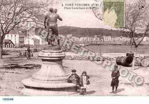 Ville de PORTVENDRES, carte postale ancienne