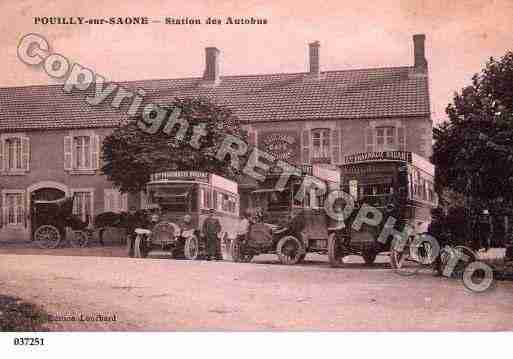 Ville de POUILLYSURSAONE, carte postale ancienne