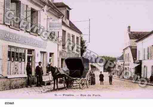 Ville de PRESLES, carte postale ancienne