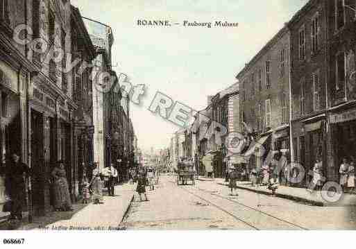 Ville de ROANNE, carte postale ancienne