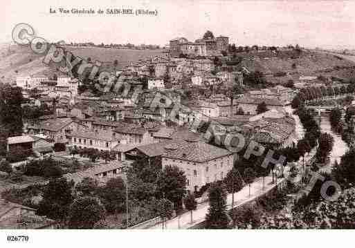 Ville de SAINBEL, carte postale ancienne