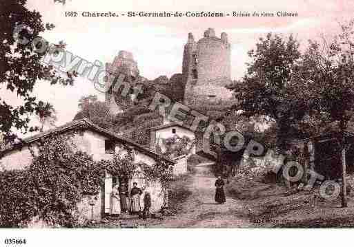 Ville de SAINTGERMAINDECONFOLENS, carte postale ancienne