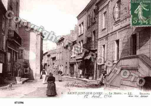 Ville de SAINTJUSTSAINTRAMBERT, carte postale ancienne