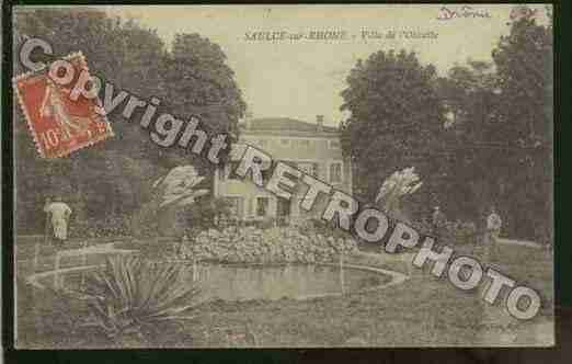 Ville de SAULCESURRHONE, carte postale ancienne