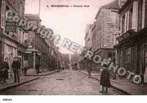 Ville de SOURDEVAL, carte postale ancienne