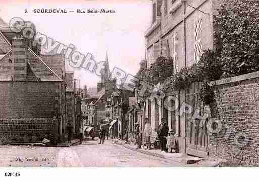 Ville de SOURDEVAL, carte postale ancienne