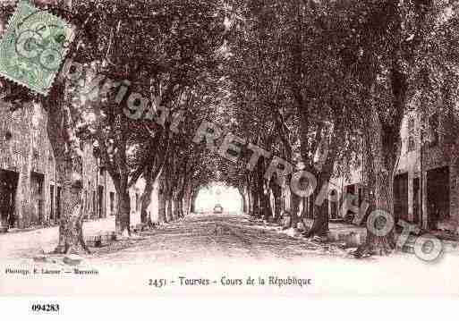 Ville de TOURVES, carte postale ancienne