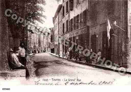 Ville de TOURVES, carte postale ancienne