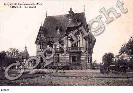 Ville de TOUVILLE, carte postale ancienne