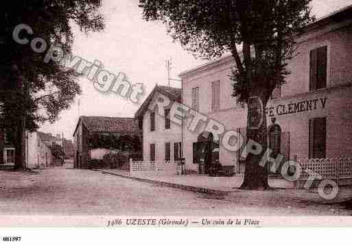 Ville de UZESTE, carte postale ancienne