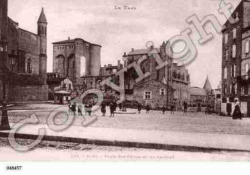 Ville de ALBI, carte postale ancienne