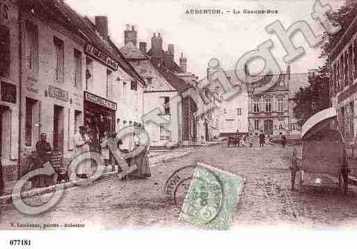 Ville de AUBENTON, carte postale ancienne