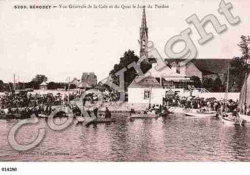 Ville de BENODET, carte postale ancienne